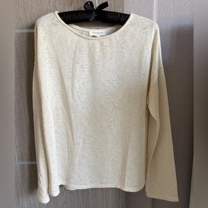 Treasure & Bond Off-White Long Sleeve Sweater
